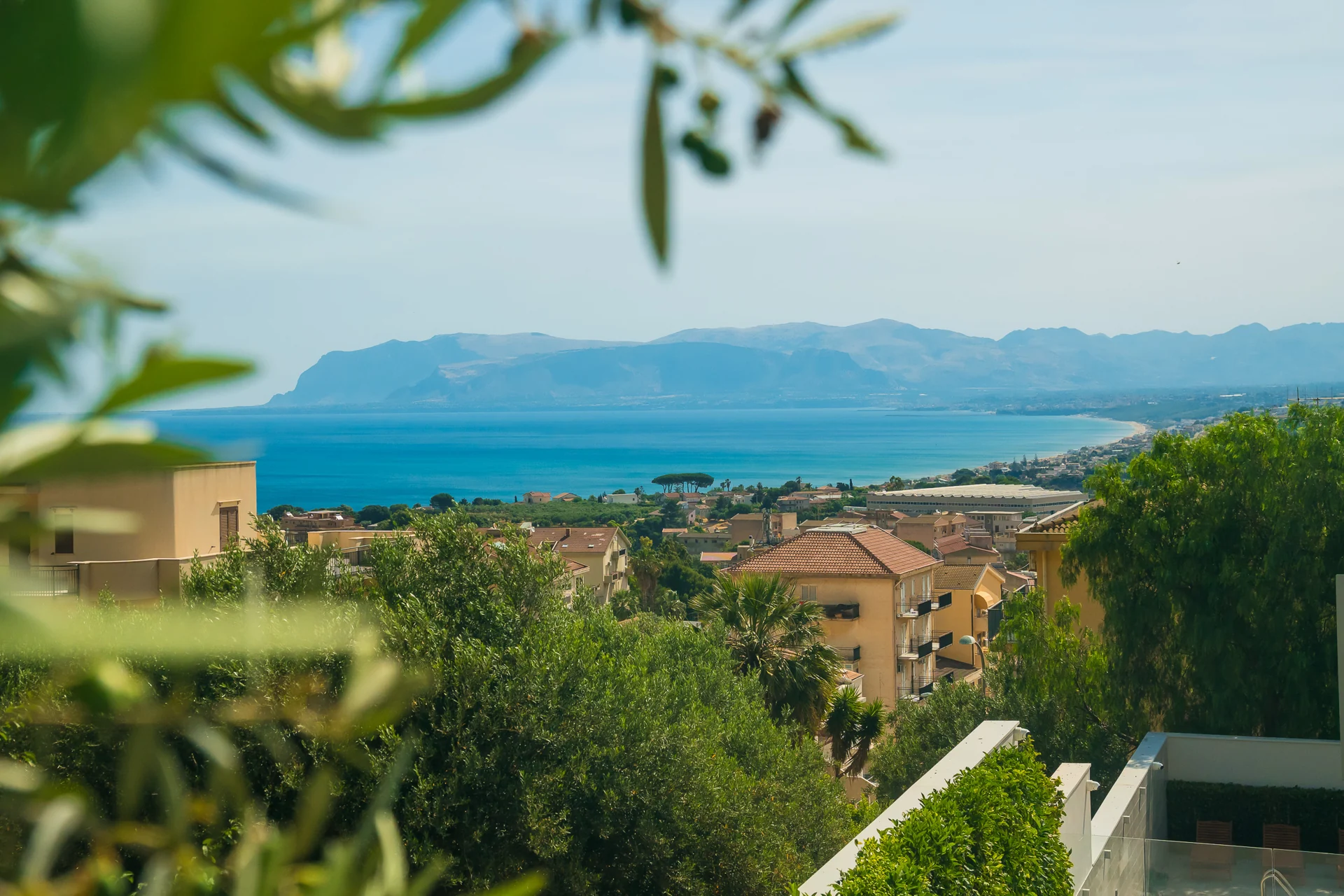 Vista sul golfo di Castellammare — Villa Bizzarria